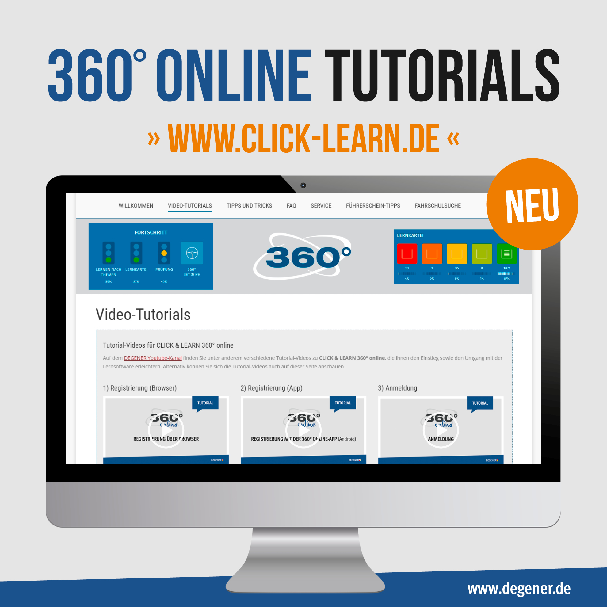 Willkommen CLICK & LEARN 360° online